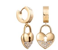 Boucles d'oreilles Alviero Martini Femme Secret Love in Acier Cristallo ACJFW26043YG